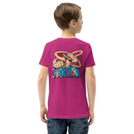 One Piece t-shirt youth cotton soft and lightweight Berry