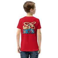One Piece t-shirt youth cotton soft and lightweight Red