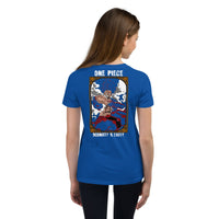 One Piece t-shirt youth Monkey D Luffy cotton True Royal