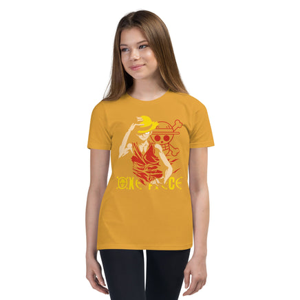 One Piece t-shirt youth Portgas D Ace cotton