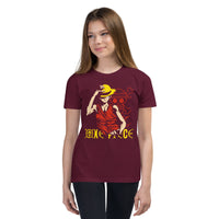 One Piece t-shirt youth Portgas D Ace cotton