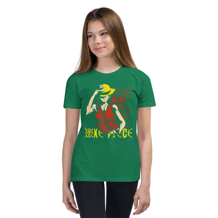 One Piece t-shirt youth Portgas D Ace cotton