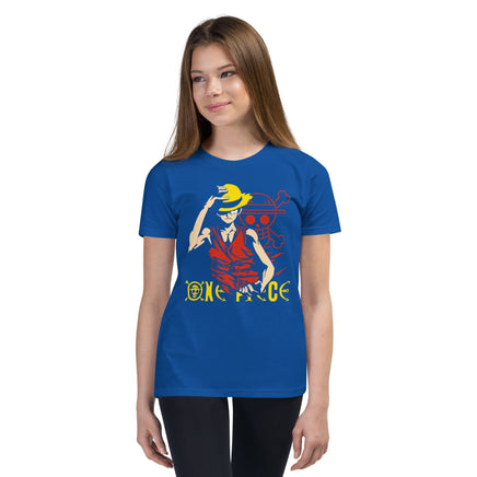 One Piece t-shirt youth Portgas D Ace cotton