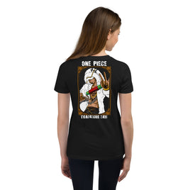 One Piece t-shirt youth Trafalgar Law cotton Black