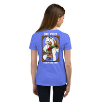 One Piece t-shirt youth Trafalgar Law cotton Heather Columbia Blue
