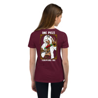One Piece t-shirt youth Trafalgar Law cotton Maroon