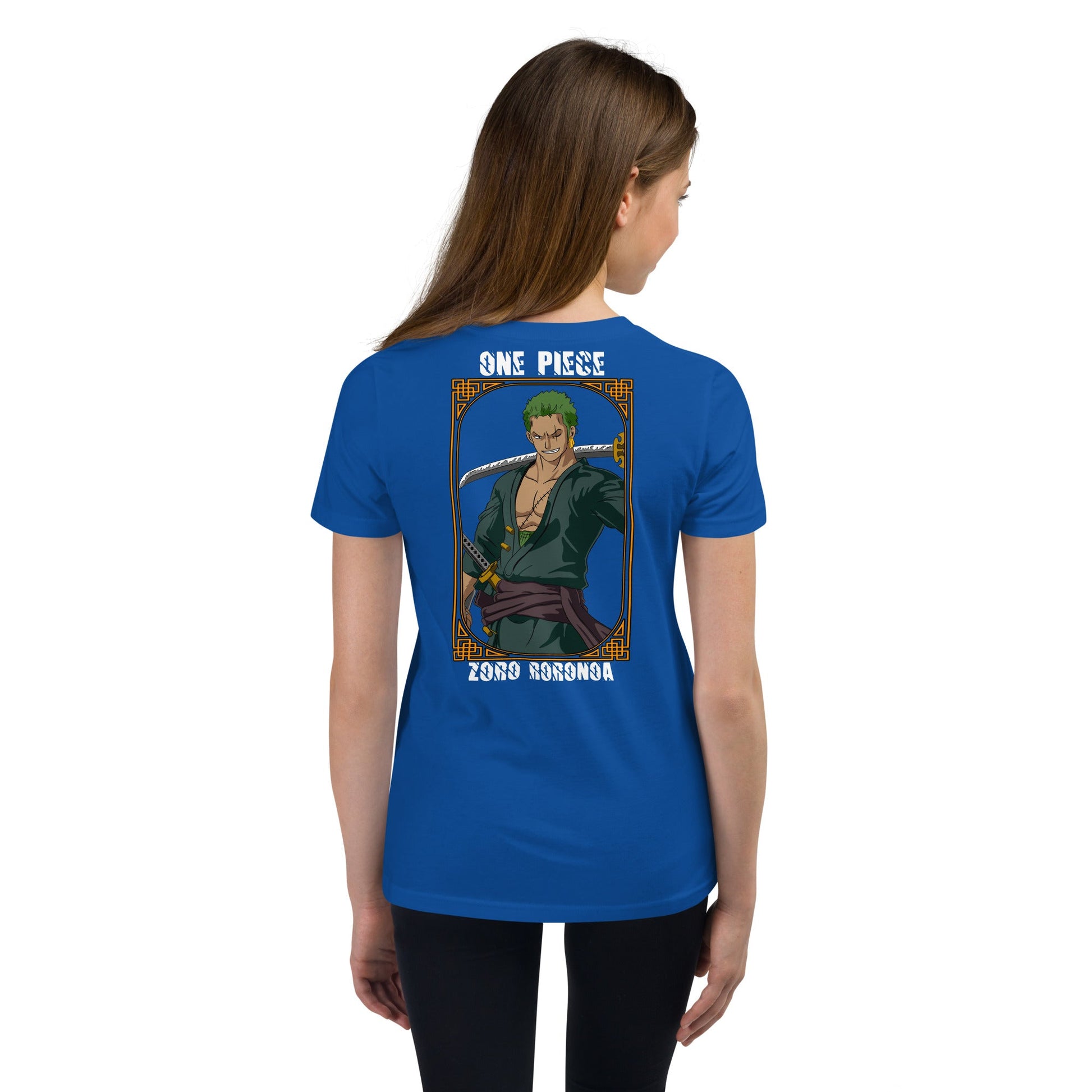 One Piece t-shirt youth Zoro Roronoa cotton - Lusy Store LLC