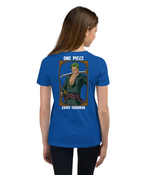 One Piece t-shirt youth Zoro Roronoa cotton - Lusy Store LLC