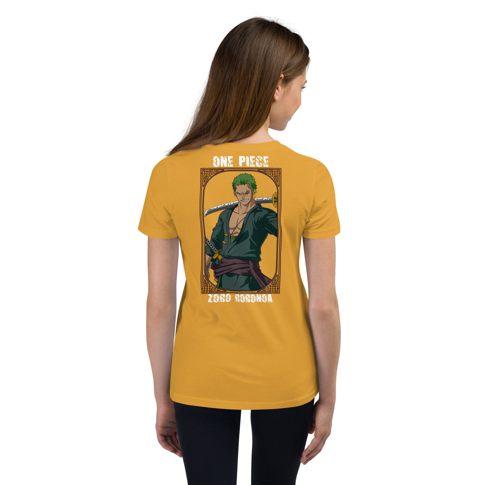 One Piece t-shirt youth Zoro Roronoa cotton - Lusy Store LLC