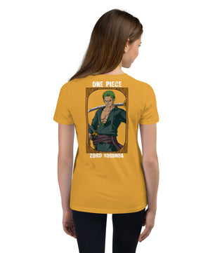 One Piece t-shirt youth Zoro Roronoa cotton - Lusy Store LLC