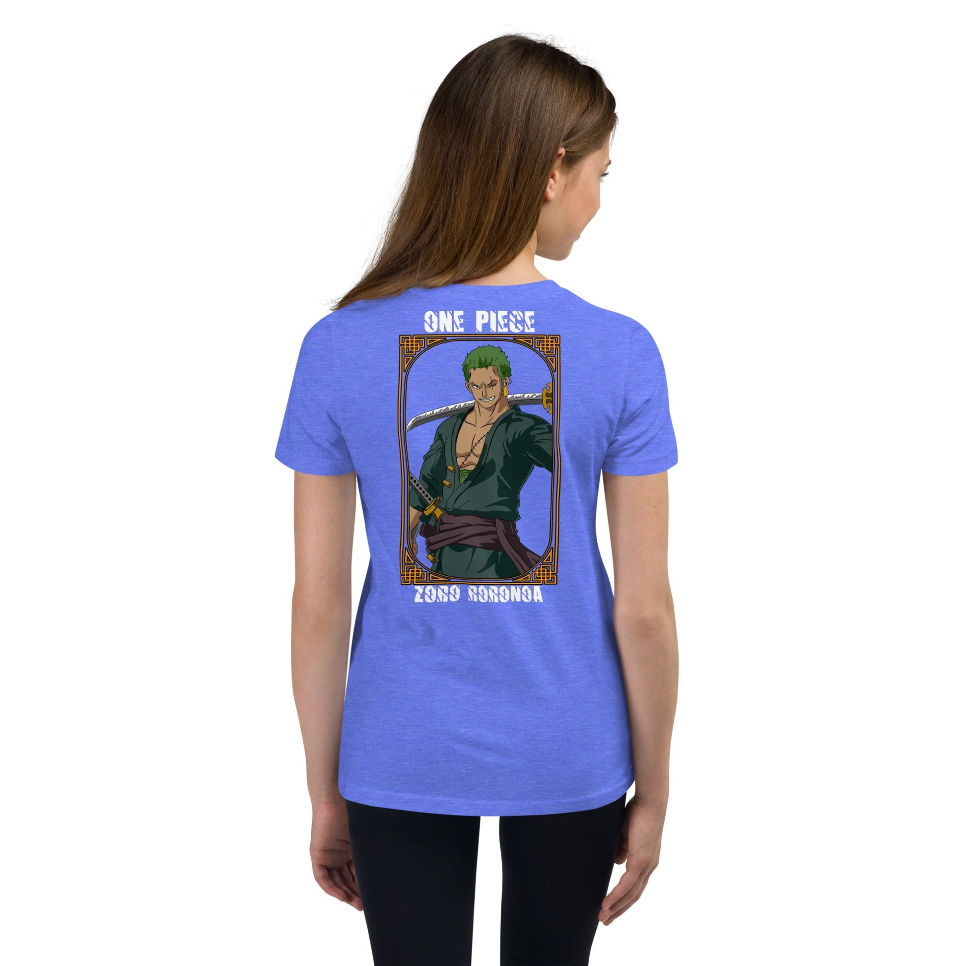 One Piece t-shirt youth Zoro Roronoa cotton - Lusy Store LLC