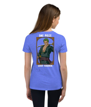 One Piece t-shirt youth Zoro Roronoa cotton - Lusy Store LLC