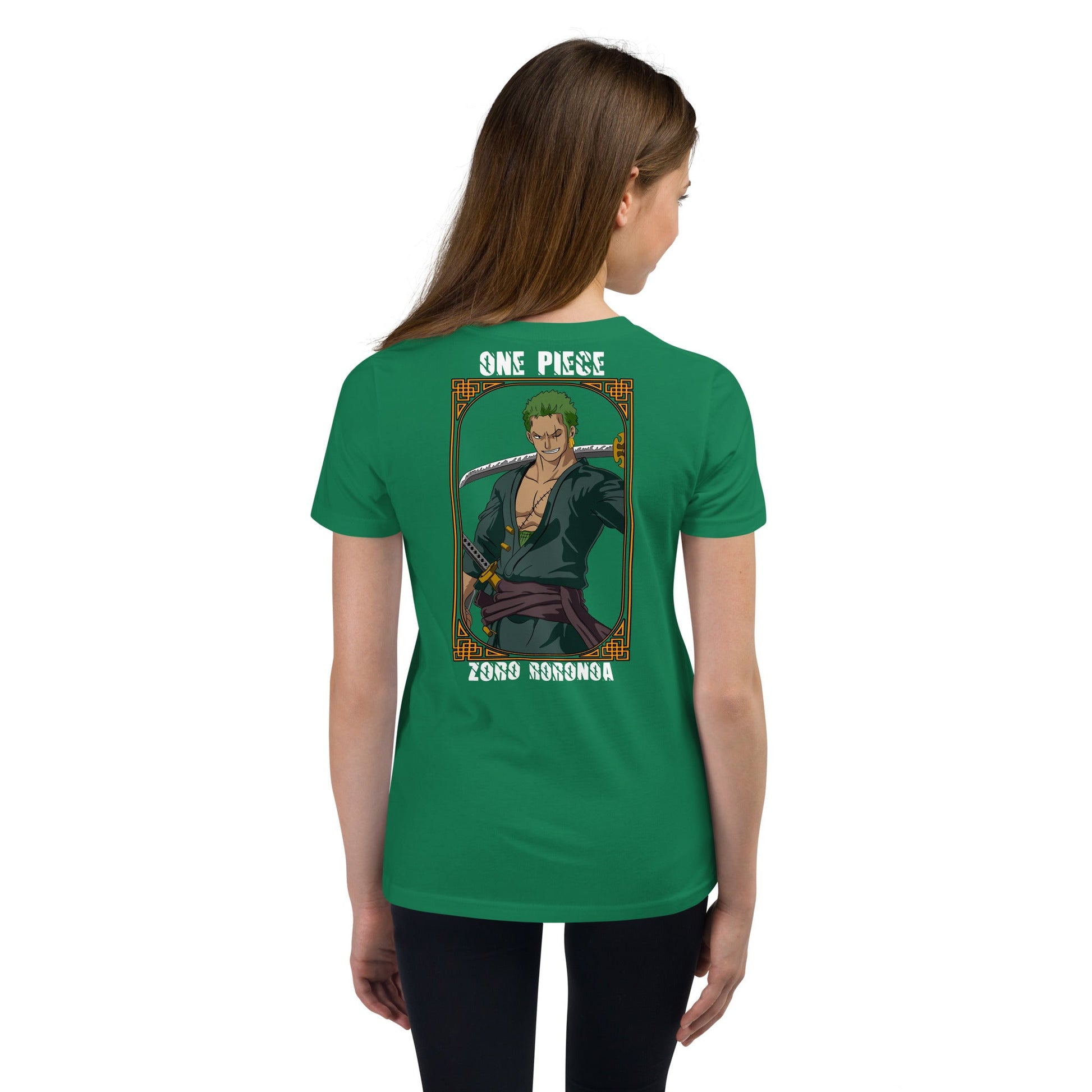 One Piece t-shirt youth Zoro Roronoa cotton - Lusy Store LLC