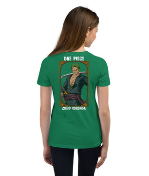 One Piece t-shirt youth Zoro Roronoa cotton - Lusy Store LLC
