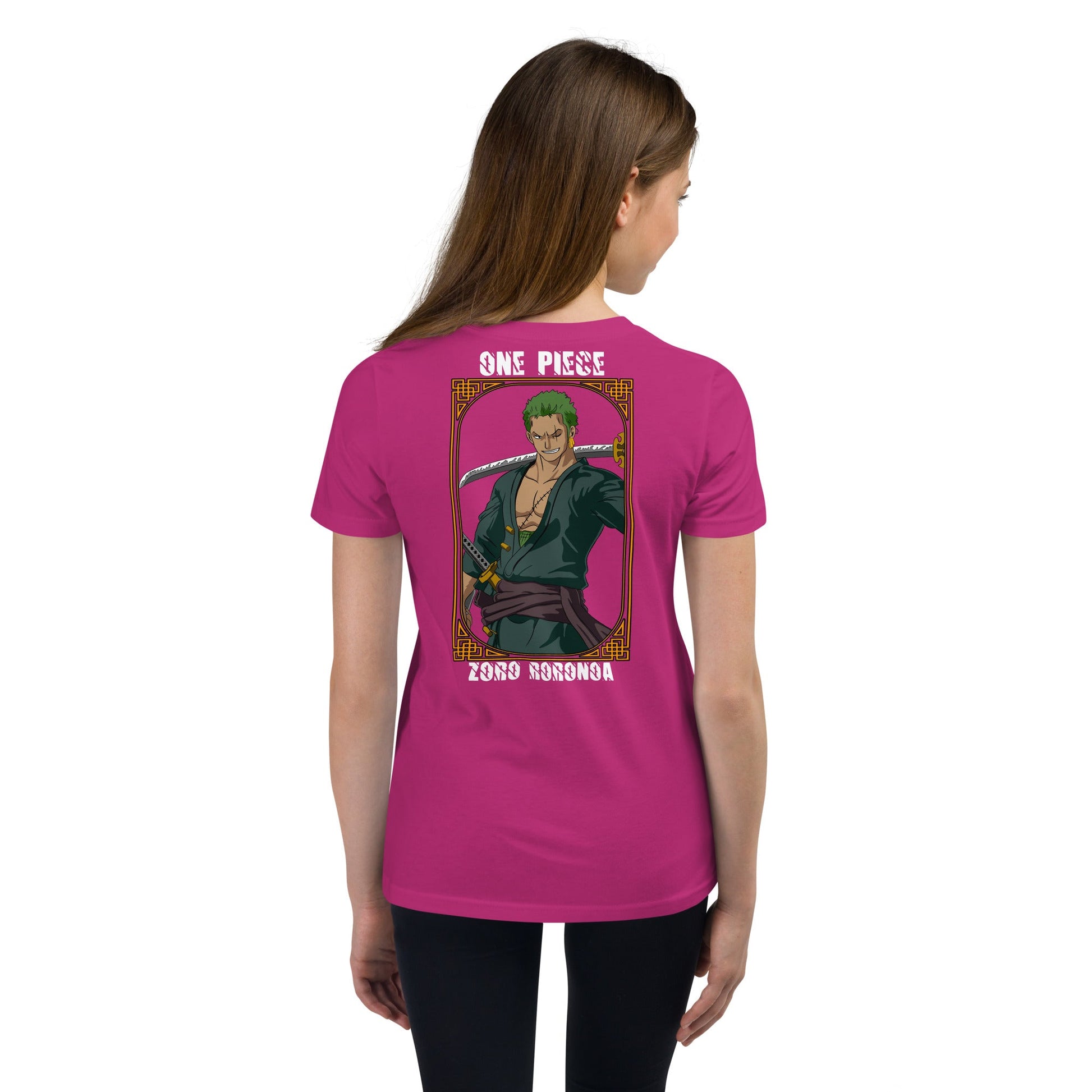 One Piece t-shirt youth Zoro Roronoa cotton - Lusy Store LLC