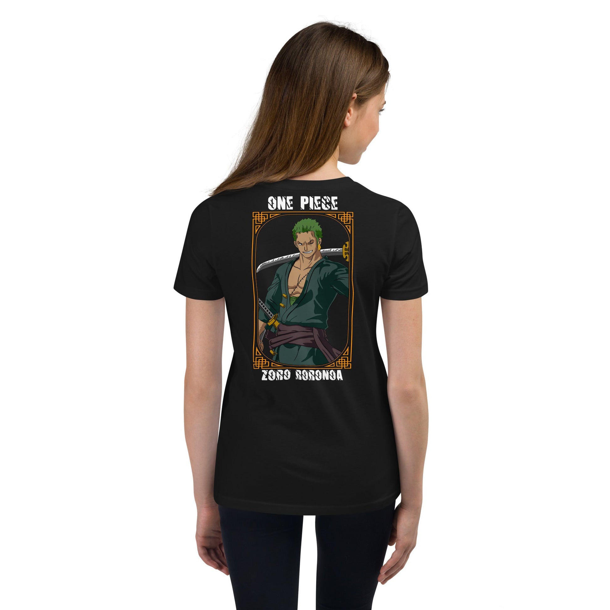 One Piece t-shirt youth Zoro Roronoa cotton - Lusy Store LLC