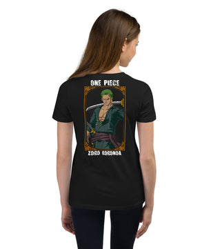 One Piece t-shirt youth Zoro Roronoa cotton - Lusy Store LLC