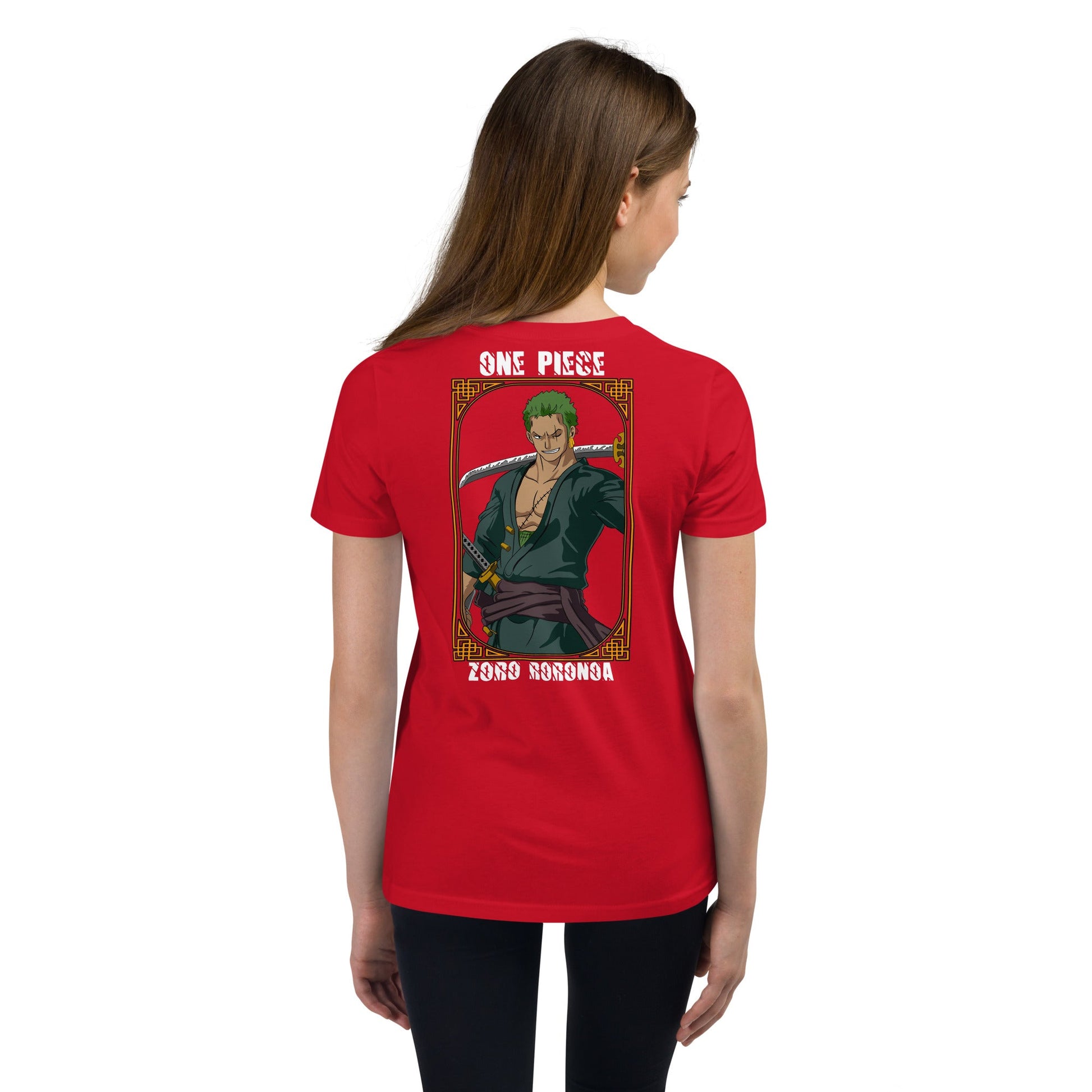 One Piece t-shirt youth Zoro Roronoa cotton - Lusy Store LLC