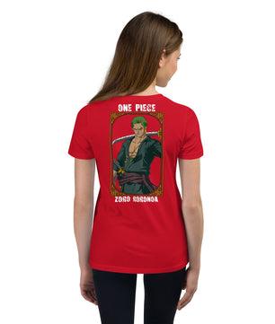 One Piece t-shirt youth Zoro Roronoa cotton - Lusy Store LLC