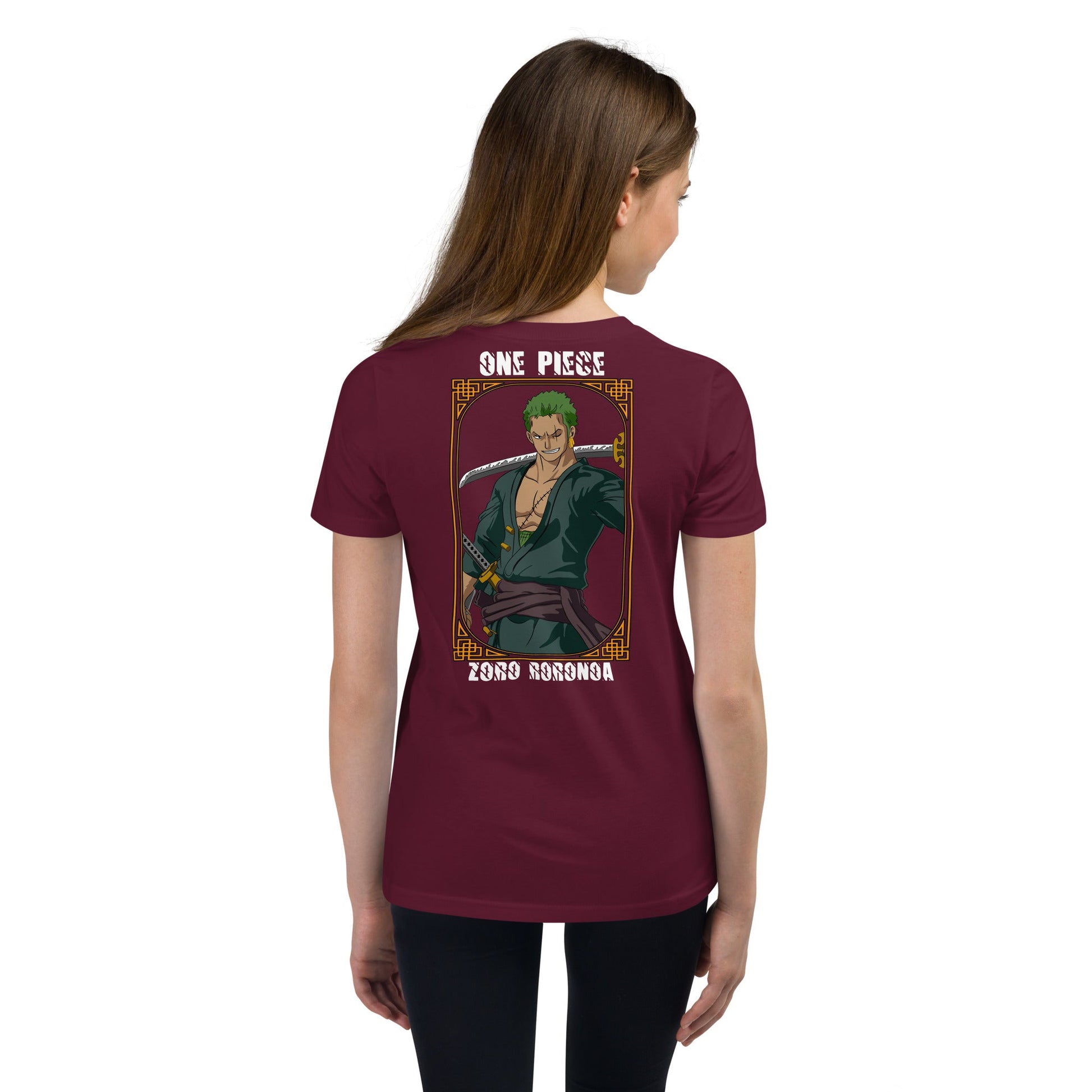 One Piece t-shirt youth Zoro Roronoa cotton - Lusy Store LLC