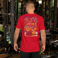 One Piece t-shirts anime funny cartoon pure cotton clothes novelty t-shirt tops Red