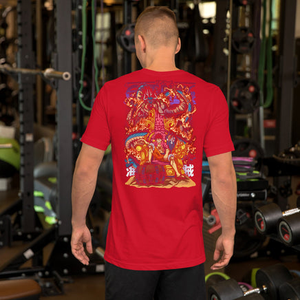 One Piece t-shirts anime funny cartoon pure cotton clothes novelty t-shirt tops Red