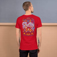 One Piece t-shirts anime pure cotton clothes novelty Red