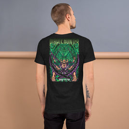 One Piece t-shirts Pirate Hunter pure cotton vintage t-shirt round collar tees short sleeve Black Heather