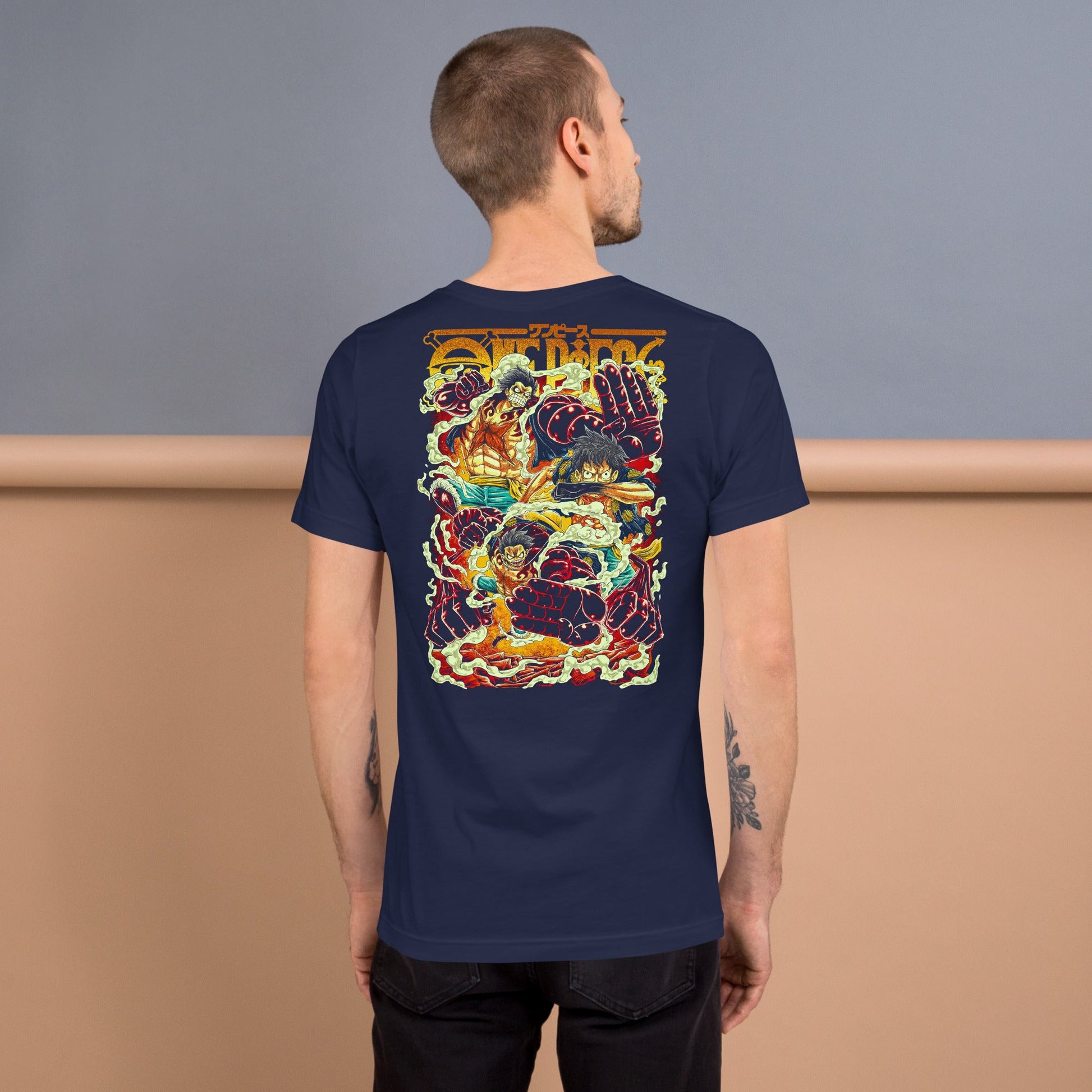 One Piece t-shirts vintage pure cotton short sleeve t-shirt - Lusy Store LLC