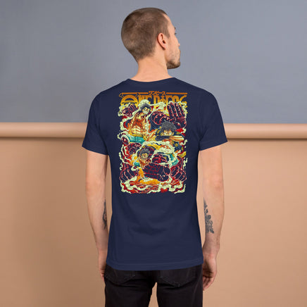 One Piece t-shirts vintage pure cotton short sleeve t-shirt - Lusy Store LLC