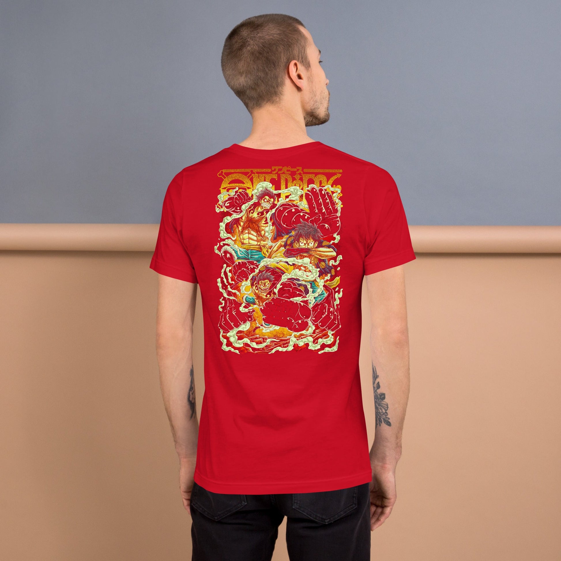 One Piece t-shirts vintage pure cotton short sleeve t-shirt - Lusy Store LLC