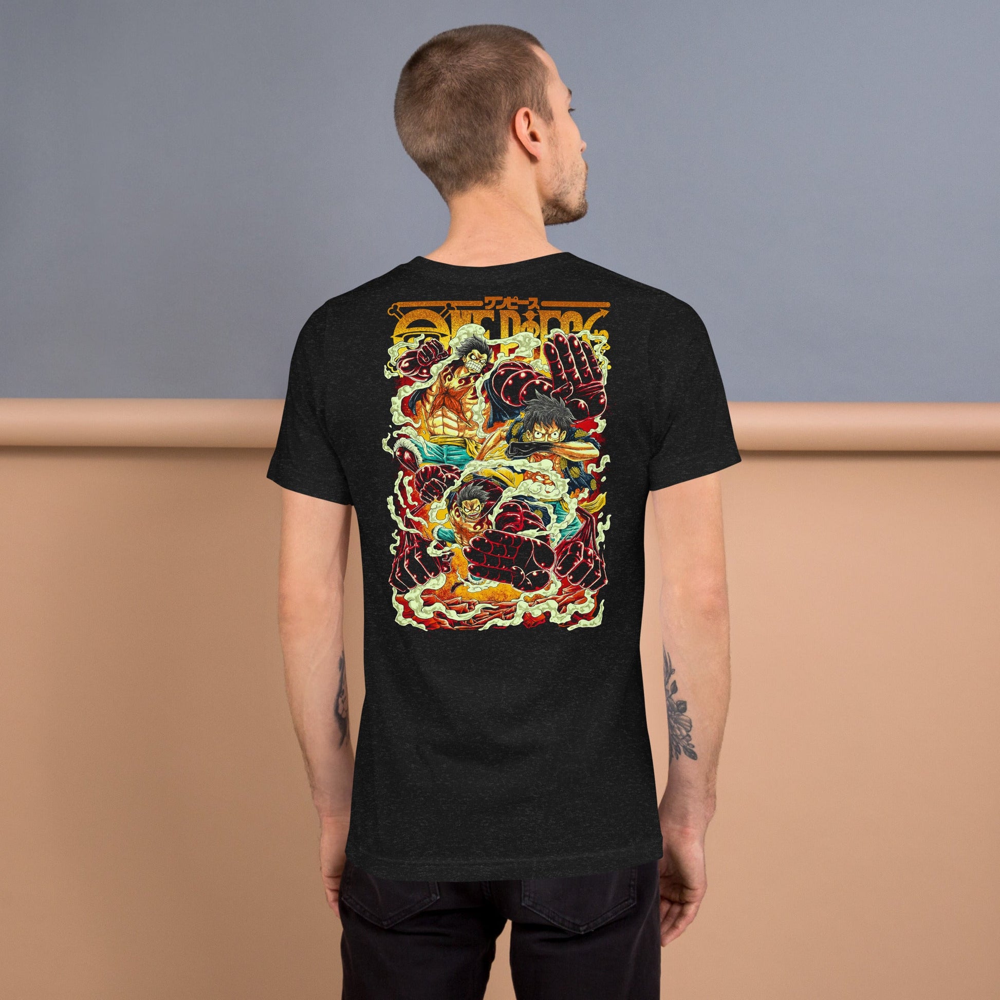 One Piece t-shirts vintage pure cotton short sleeve t-shirt - Lusy Store LLC