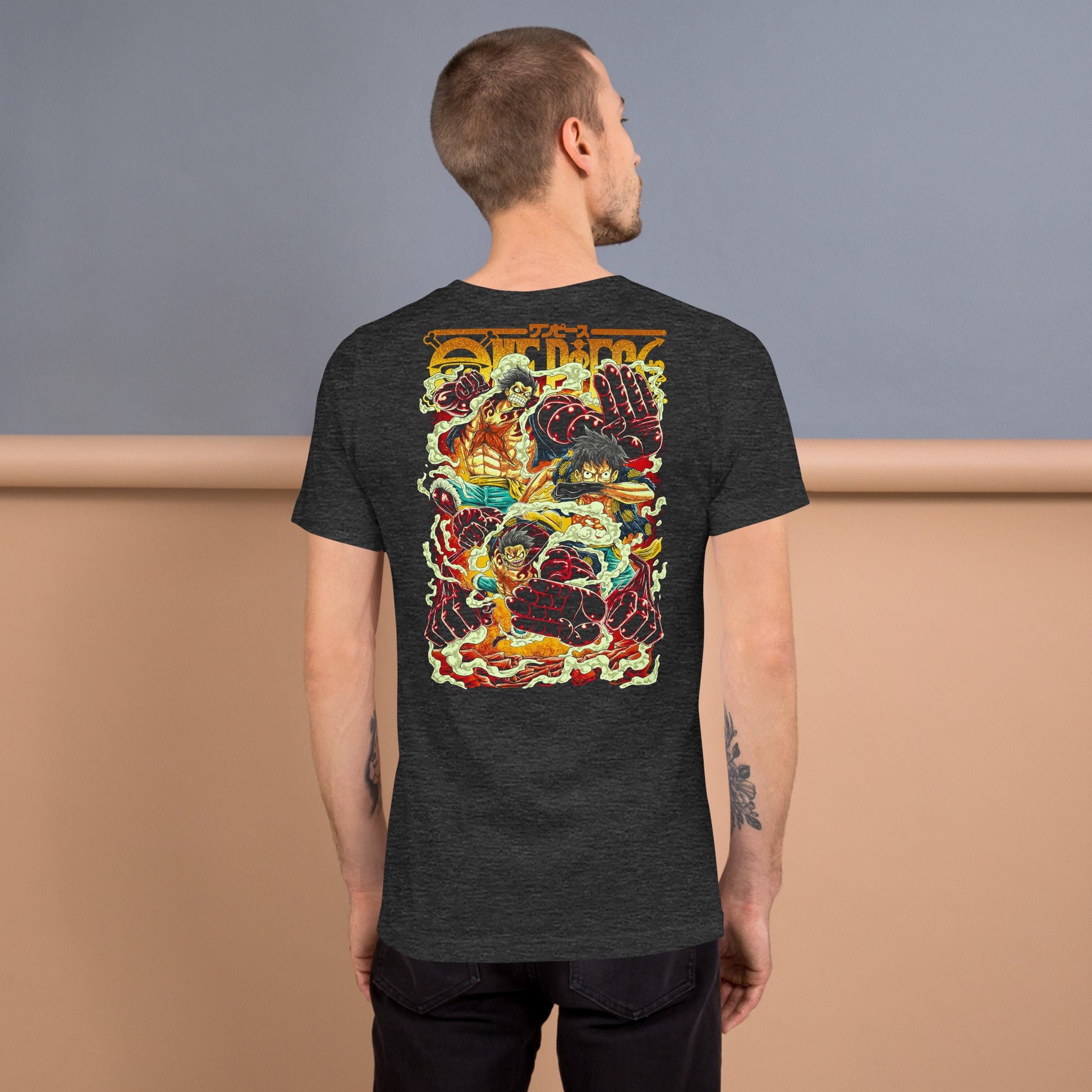 One Piece t-shirts vintage pure cotton short sleeve t-shirt - Lusy Store LLC