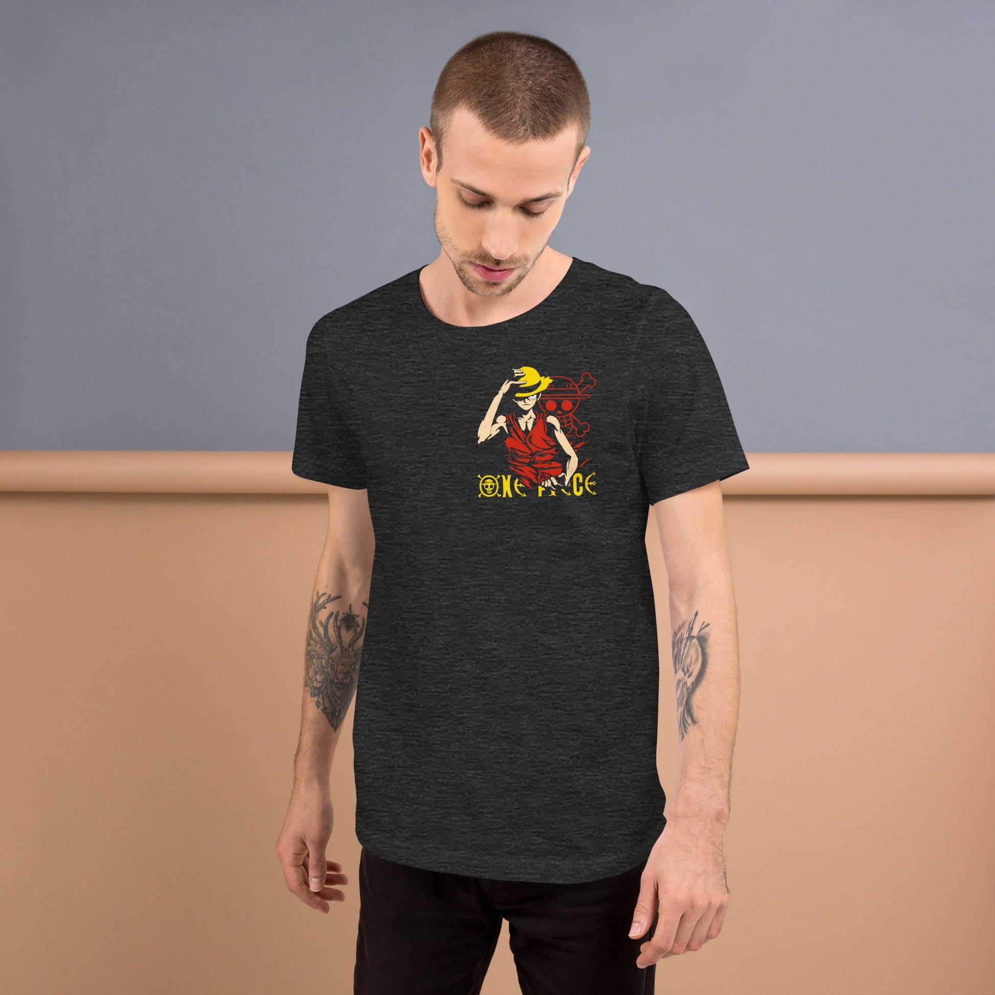 One Piece t-shirts vintage pure cotton short sleeve t-shirt - Lusy Store LLC