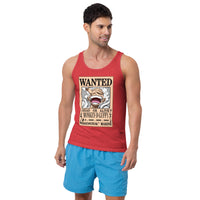 One Piece tank top for men OPP1 Red Triblend