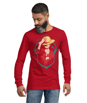 One Piece unisex long tee cotton comfortable - Lusy Store LLC