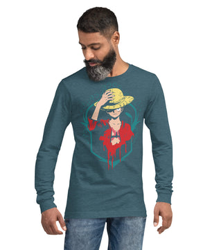 One Piece unisex long tee cotton comfortable - Lusy Store LLC
