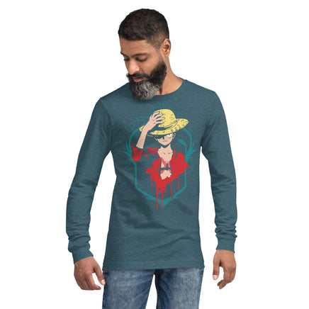 One Piece unisex long tee cotton comfortable