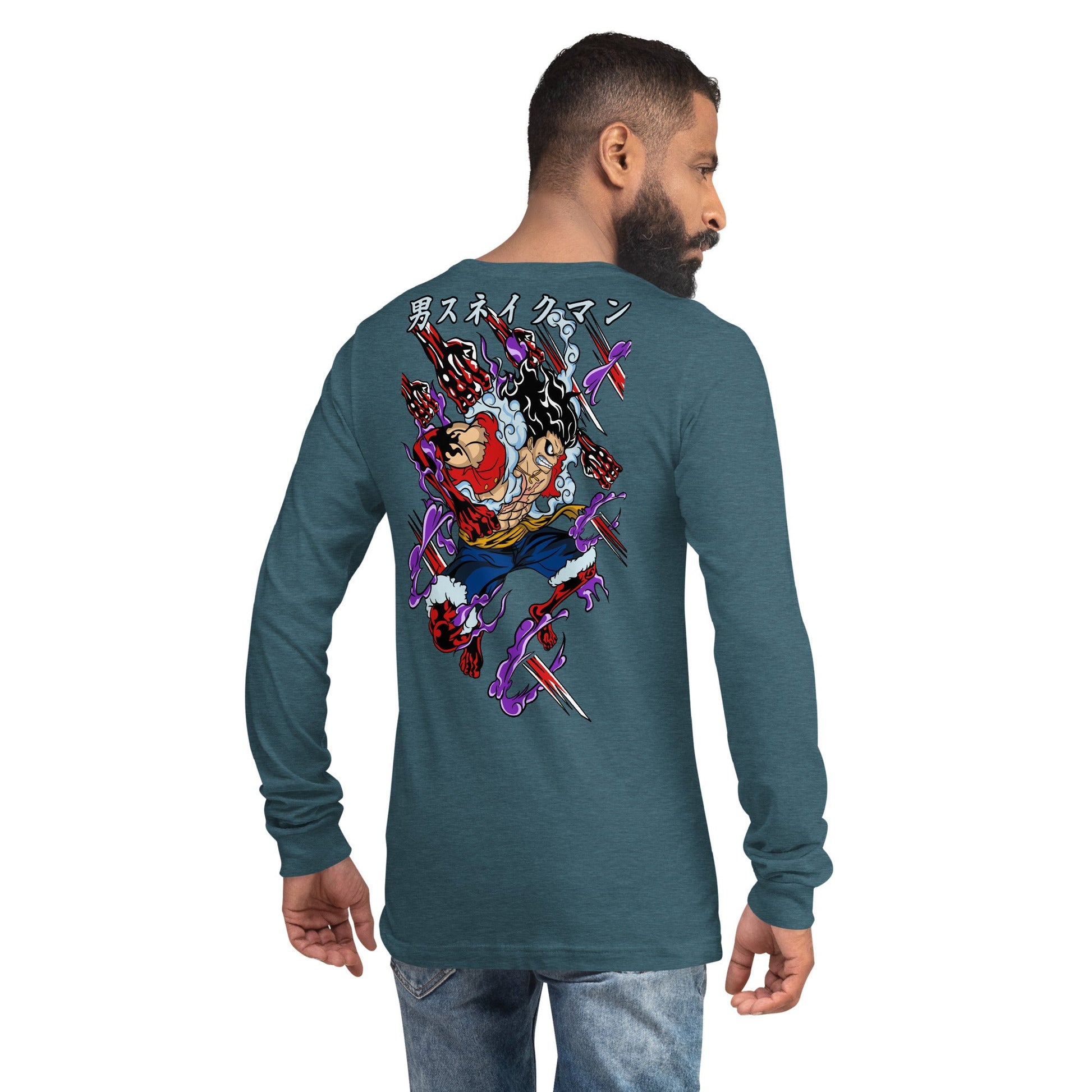 One Piece unisex long tee cotton comfortable - Lusy Store LLC