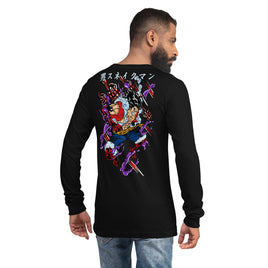 One Piece unisex long tee cotton comfortable Black