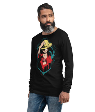 One Piece unisex long tee cotton comfortable - Lusy Store LLC