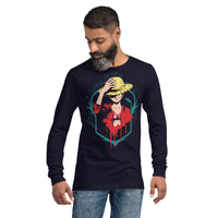One Piece unisex long tee cotton comfortable