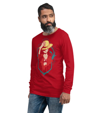 One Piece unisex long tee cotton comfortable - Lusy Store LLC