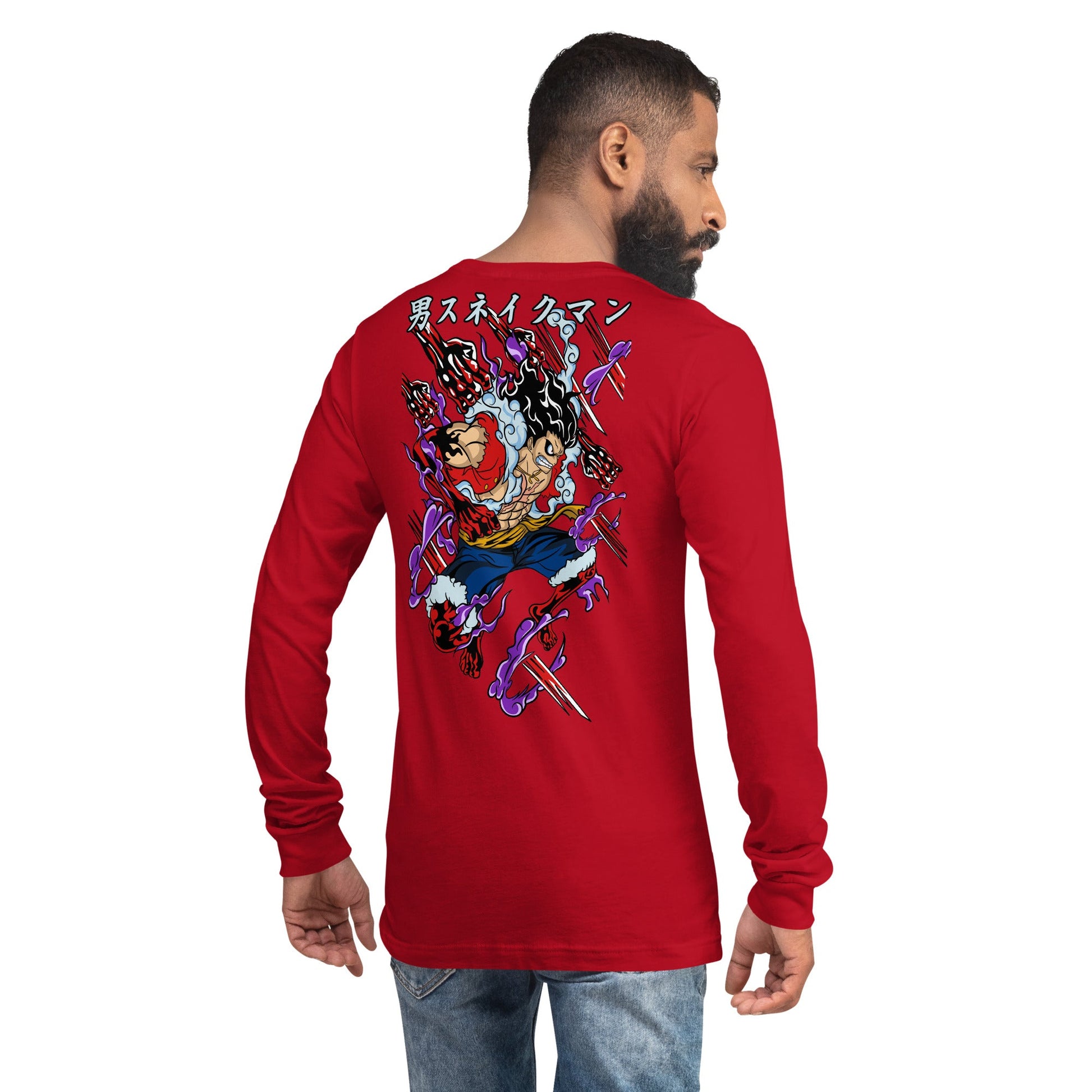 One Piece unisex long tee cotton comfortable - Lusy Store LLC