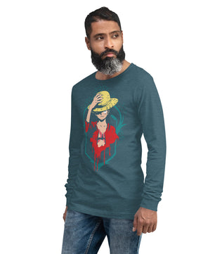 One Piece unisex long tee cotton comfortable - Lusy Store LLC