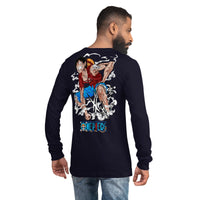 One Piece unisex long tee cotton flattering for all Navy