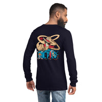 One Piece unisex long tee cotton soft and lightweight Navy