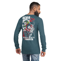 One Piece unisex long tee cotton you have dreamed of and more Heather Deep Teal