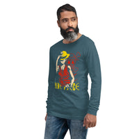 One Piece unisex long tee Monkey D Luffy cotton