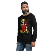 One Piece unisex long tee Monkey D Luffy cotton